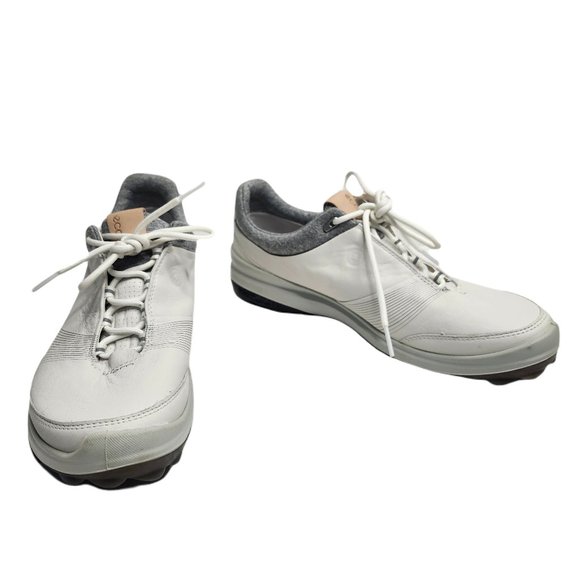 ECCO Biom Hybrid 3 White GTX Golf Shoes Women's Size 8 Extra Width - Picture 1 of 9